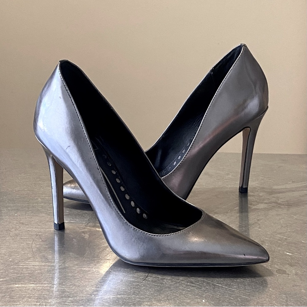 Dolce Vita Gunmetal Silver Pump Heels